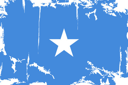 Somalia grunge flag. Vector illustration. Grunge effect can be cleaned easily.のイラスト素材