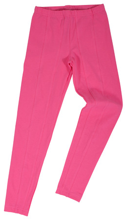 Pink sweatpants isolated on a white backgroundの写真素材