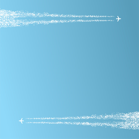 Two planes in the sky  Vectorのイラスト素材