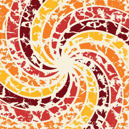 Abstract spiral grunge pattern background. のイラスト素材