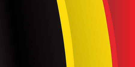 Background with waving Belgian Flag. Vectorのイラスト素材