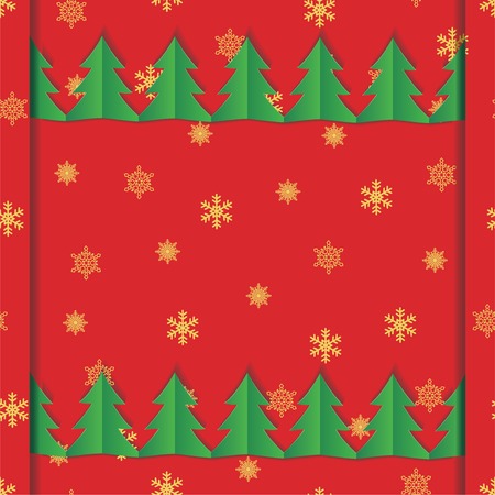 Christmas card with snowflake ornaments. Vectorのイラスト素材