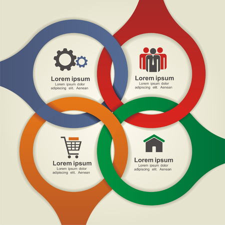 Infographic design template. Vector illustrationのイラスト素材
