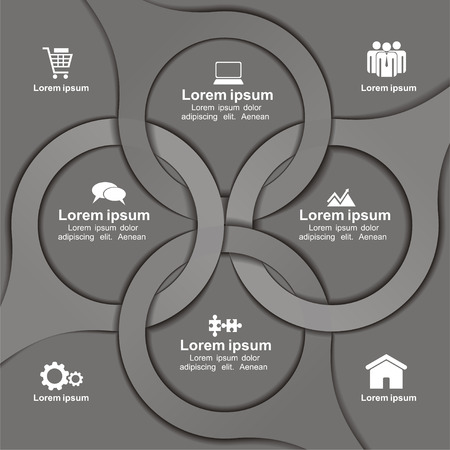 Infographic design template. Vector illustrationのイラスト素材