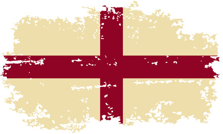English grunge flag. Vector illustration. Grunge effect can be cleaned easily.のイラスト素材