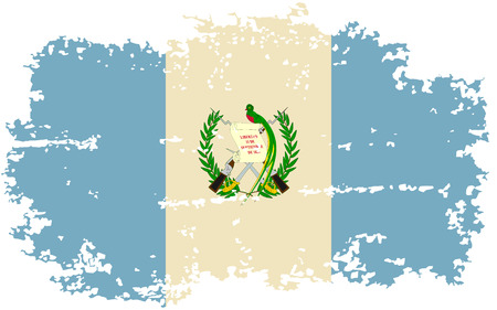 Guatemalan grunge flag. Vector illustration.のイラスト素材