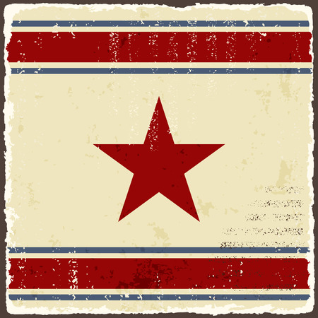 Abstract grunge background with star. Vector illustrationのイラスト素材