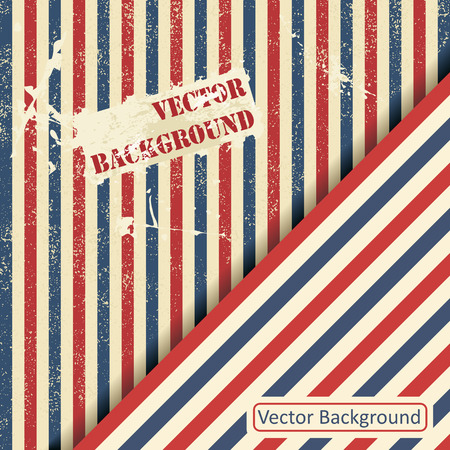 Vintage design template with stripes.のイラスト素材