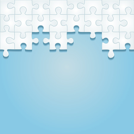 Puzzle frame background. Vector illustrationのイラスト素材