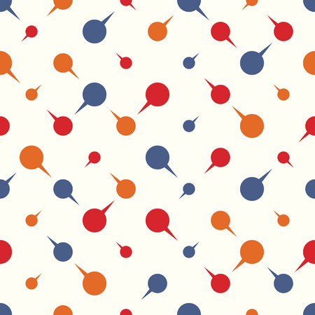 Seamless pattern background with dots arrows. Vector illustrationのイラスト素材