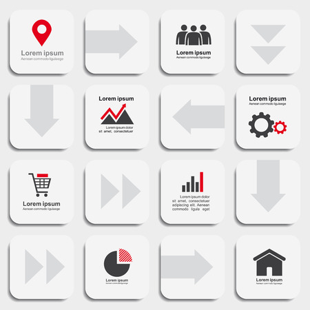 Infographic report template with place for your text. Vector illustrationのイラスト素材