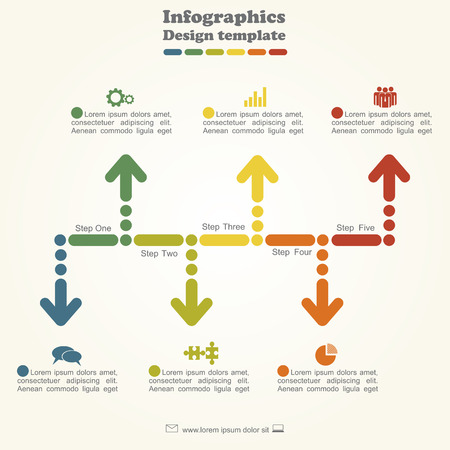Infographic design template with place for your data. Vector illustration.のイラスト素材