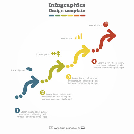 Infographic design template with place for your data. Vector illustration.のイラスト素材