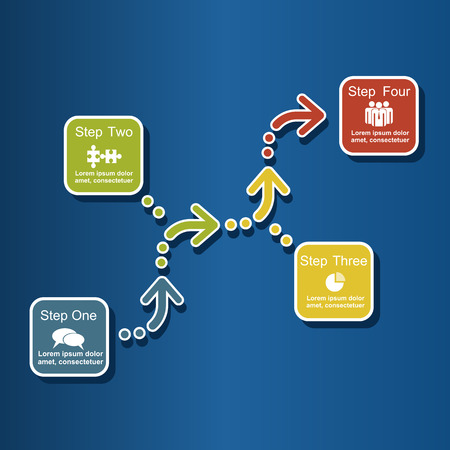 Infographic design template with place for your data. Vector illustration.のイラスト素材