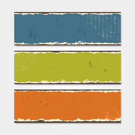 Grunge banner template for your design. Vector illustrationのイラスト素材