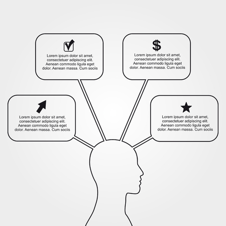 Abstract banner template for your design. Vector illustrationのイラスト素材