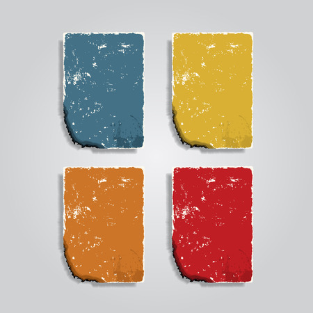 Grunge banner template for your design. Vector illustrationのイラスト素材