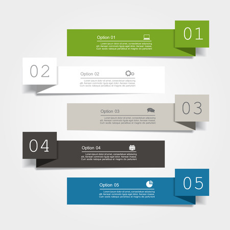 Banner info graphic design template with place for your data.のイラスト素材