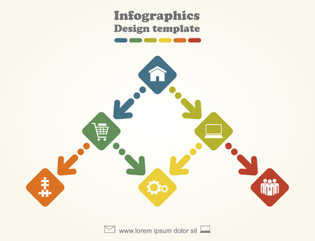 Banner infographic design template with place for your data. Vector illustrationのイラスト素材