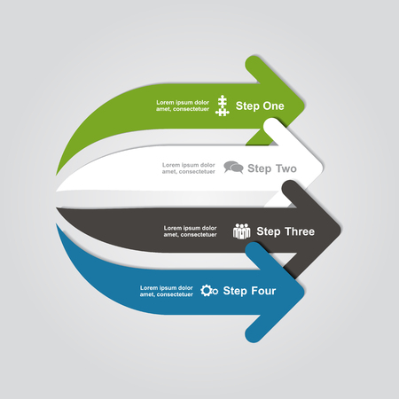 Infographic report template with place for your data. illustration.のイラスト素材