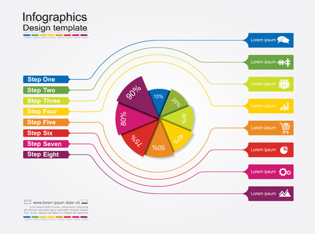 Infographic design template with place for your data. Vector illustration.の写真素材