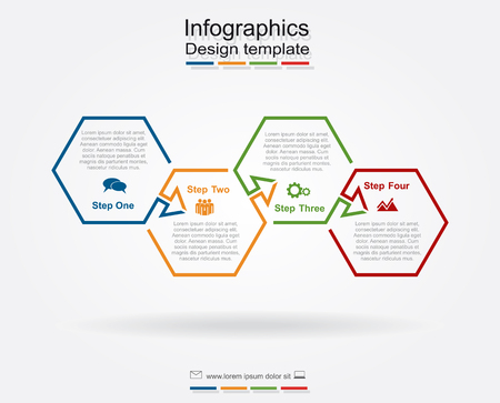 Infographic design template with place for your data. Vector illustration.のイラスト素材