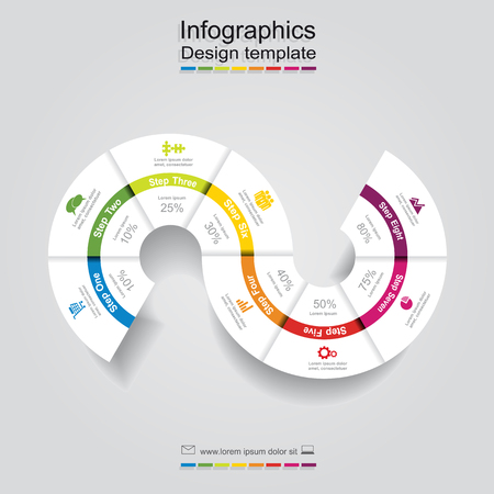 Infographic design template with place for your data. Vector illustration.のイラスト素材
