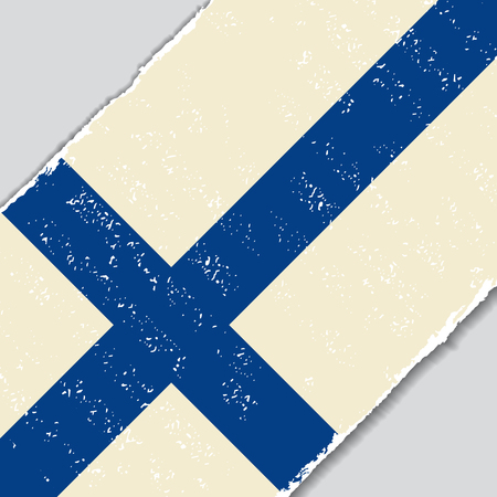 Finnish grunge flag diagonal background. Vector illustration.のイラスト素材