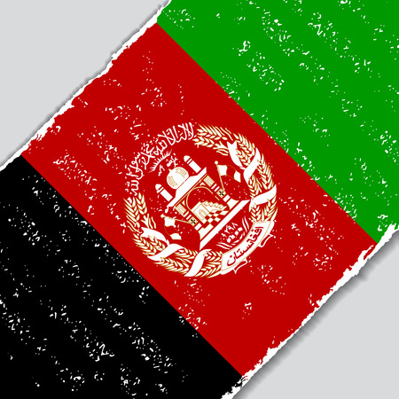Afghanistan grunge flag diagonal background. Vector illustration.のイラスト素材