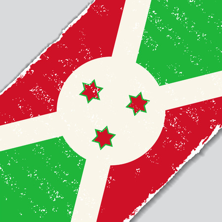 Burundi grunge flag diagonal background. Vector illustration.のイラスト素材