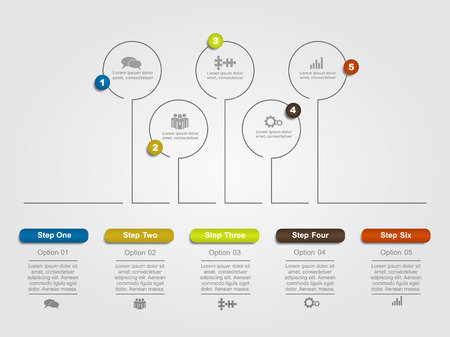 Infographic design template with place for your data. Vector illustration.のイラスト素材