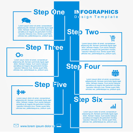 Infographic design template with place for your data. Vector illustration.のイラスト素材
