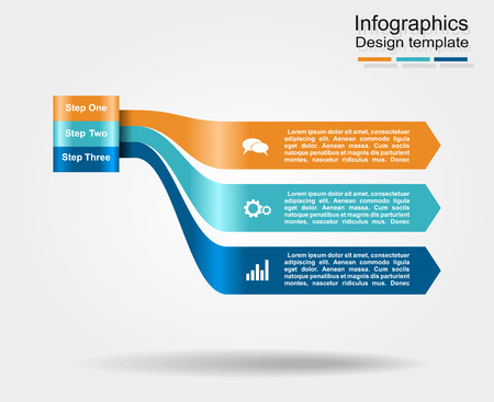 Infographic template. Vector illustration. Can be used for workflow layout, diagram, business step options, banner, web design.のイラスト素材