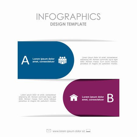 Infographic template. Vector illustration. Can be used for workflow layout, diagram, business step options, banner, web design.のイラスト素材