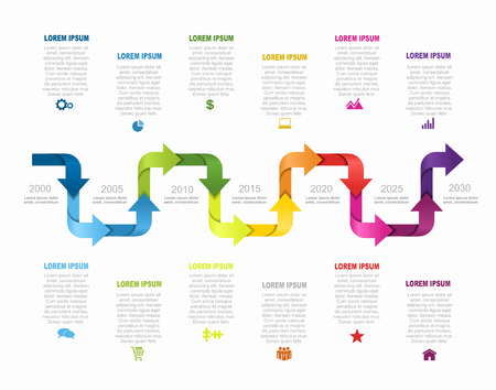 Infographic design template illustration with twelve option elements.のイラスト素材