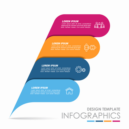 Infographic design template with place for your text. Vector illustration.のイラスト素材