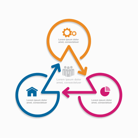 Infographic design template with place for your text. Vector illustration.のイラスト素材