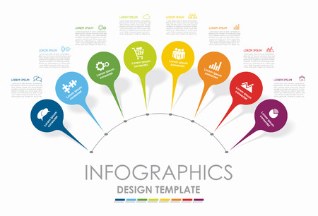 Infographic design template with place for your text. Vector illustration.の写真素材
