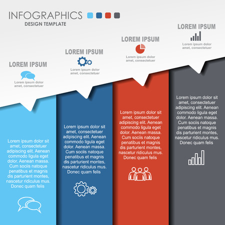 Infographic design template with place for your data. Vector illustration.の写真素材
