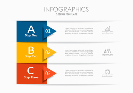 Infographic design template with place for your text. Vector illustration.のイラスト素材
