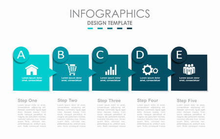 Infographic design template with place for your text. Vector illustration.のイラスト素材