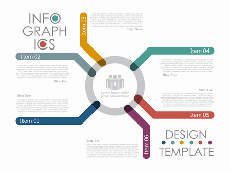 Infographic design template with place for your text. Vector illustration.のイラスト素材