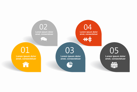 Infographic design template with place for your text. Vector illustration.のイラスト素材
