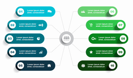 Infographic design template with place for your data. Vector illustration.のイラスト素材