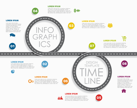 Infographic design template with place for your text. Vector illustration.のイラスト素材