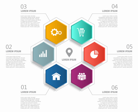 Infographic design template with place for your data. Vector illustration.のイラスト素材
