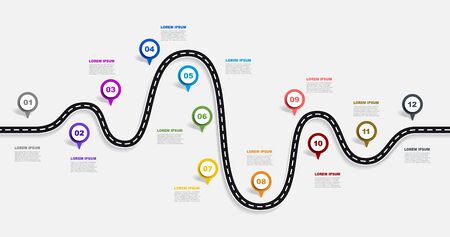 Infographic design template with place for your data. Vector illustration.のイラスト素材