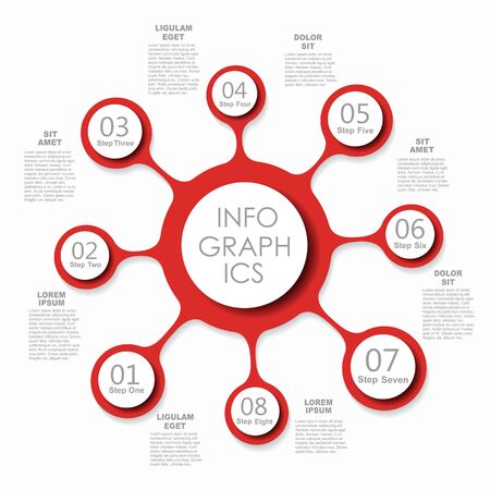Infographic design template with place for your data. Vector illustration.のイラスト素材