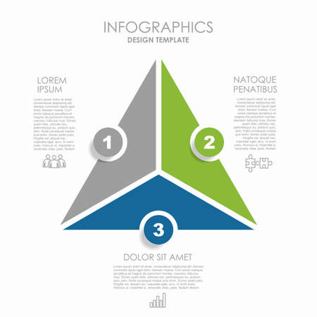 Infographic design template with place for your data. Vector illustration.のイラスト素材