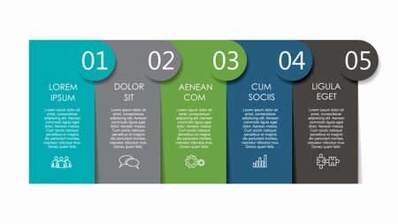 Infographic design template with place for your data. Vector illustration.のイラスト素材